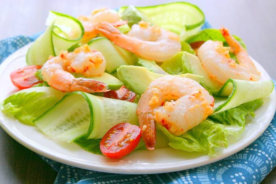 Shrimp salad increases potency
